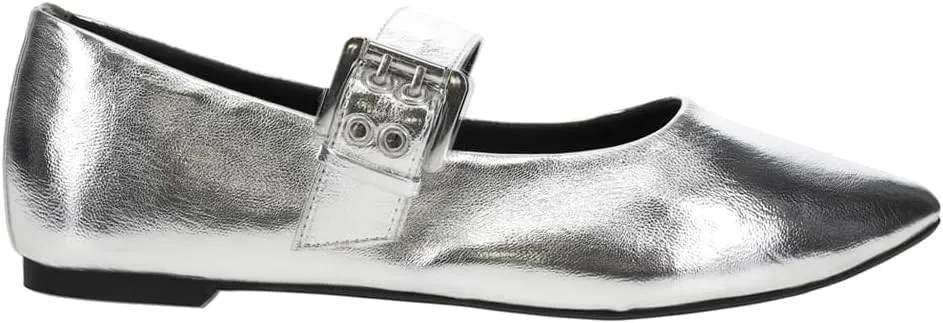 BC Women's Spinning Around Metallic Mary Jane Flat