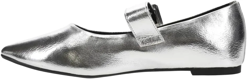 BC Women's Spinning Around Metallic Mary Jane Flat