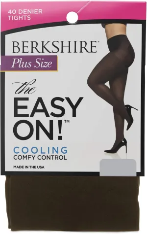 Berkshire Women's Plus-size The Easy On! 40 Denier Cooling Microfiber Tights