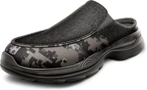 Bigant Men Slip-on Mules, Unisex Slippers Clogs Garden Shoes with Breathable Upper Supportive Sole
