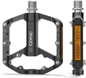 Bike Pedals - 9/16" Bicycle Pedals Platform - 3 Sealed Bearing Bike Pedals, Lightweight Plat Pedals for Road Mountain BMX City Bike