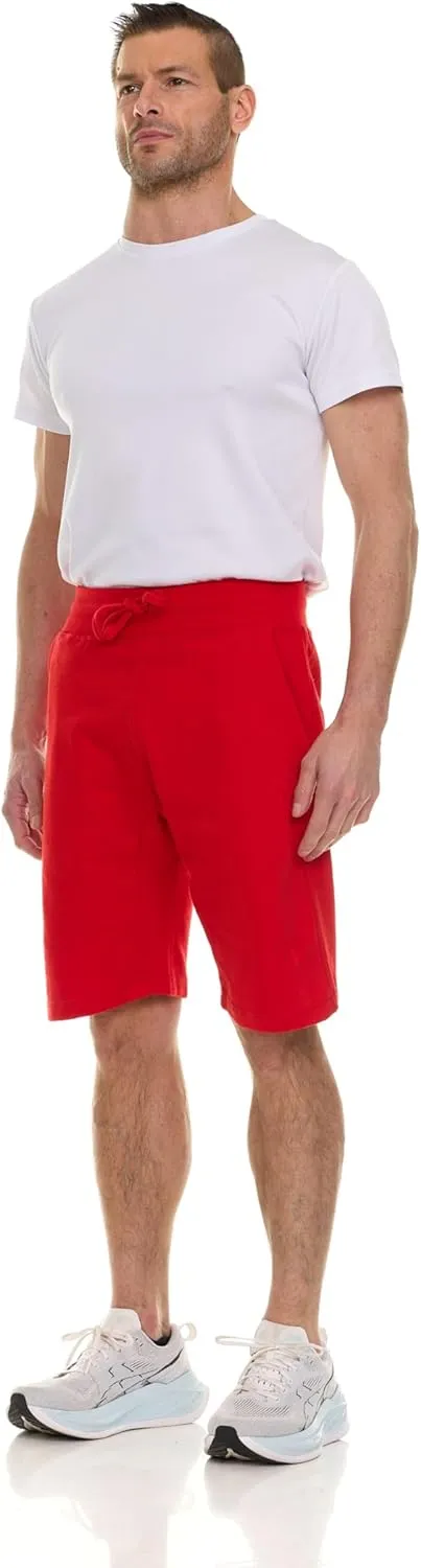 BILLIONHATS Mens Fleece Lined Shorts, 11 Inch Comfy Lounge, Wholesale Bulk Multipack for Donations, Charities, and Shelters