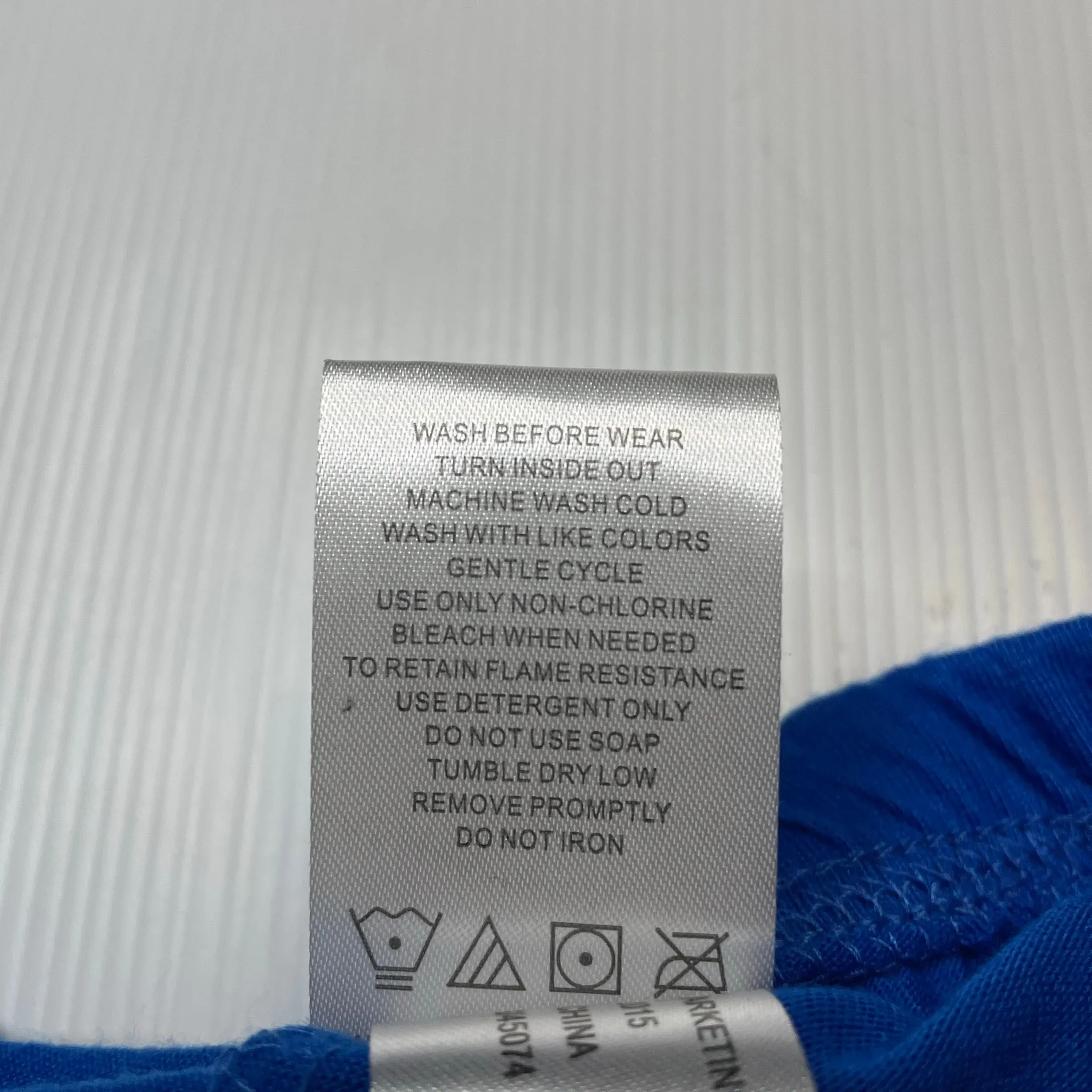 blue lightweight pyjama shorts, size 2, Pre-loved