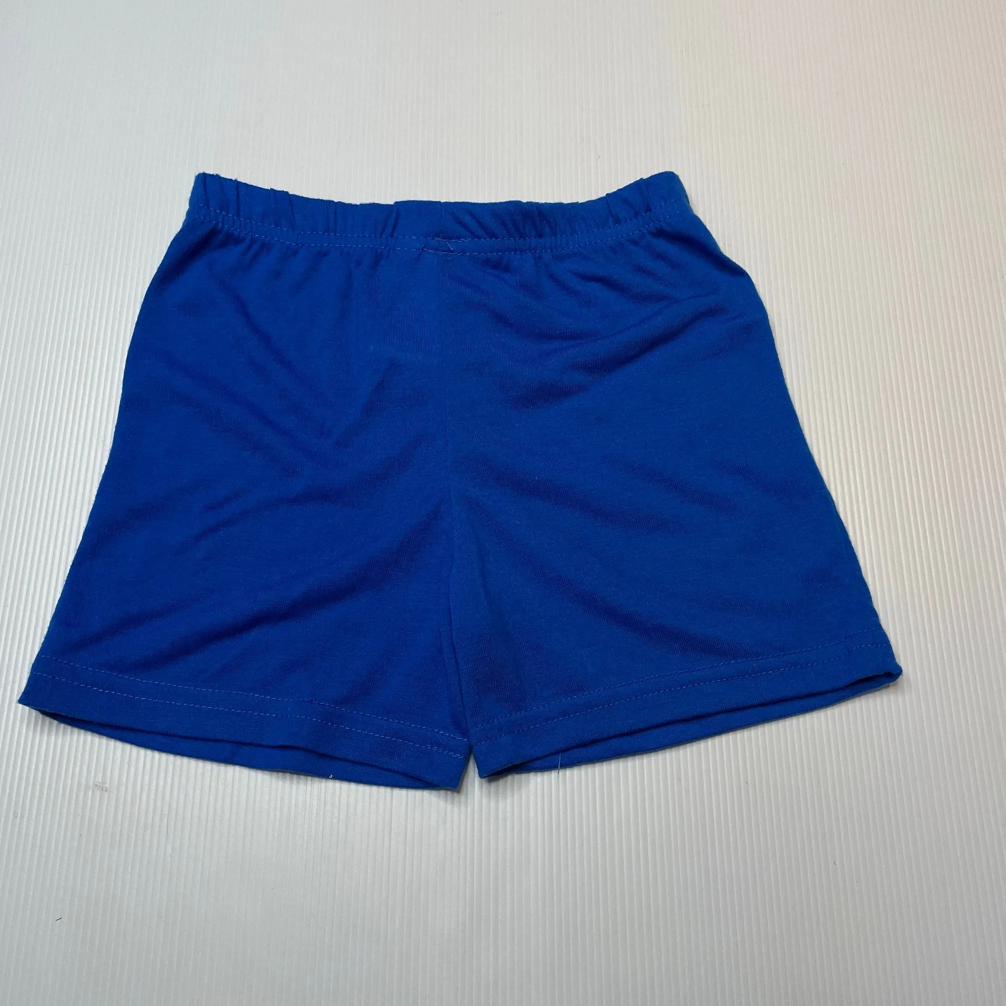 blue lightweight pyjama shorts, size 2, Pre-loved