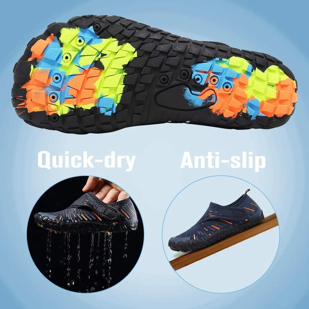 Boys & Girls Water Shoes Lightweight Comfort Sole Easy Walking Athletic Slip on Aqua Sock(Toddler/Little Kid/Big Kid)