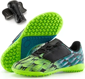 Boys Girls Soccer Cleats Indoor Turf Soccer Football Shoes Artificial Firm Ground Athletic Outdoor Youth Futsal Unisex-Child Lightweight Training Flexible Durable Comfortable Traction Breathable