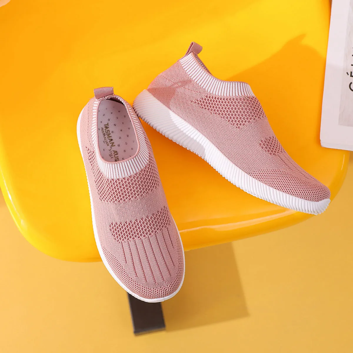 BREATHABLE EASY SLIP ON CASUAL SHOES 4552
