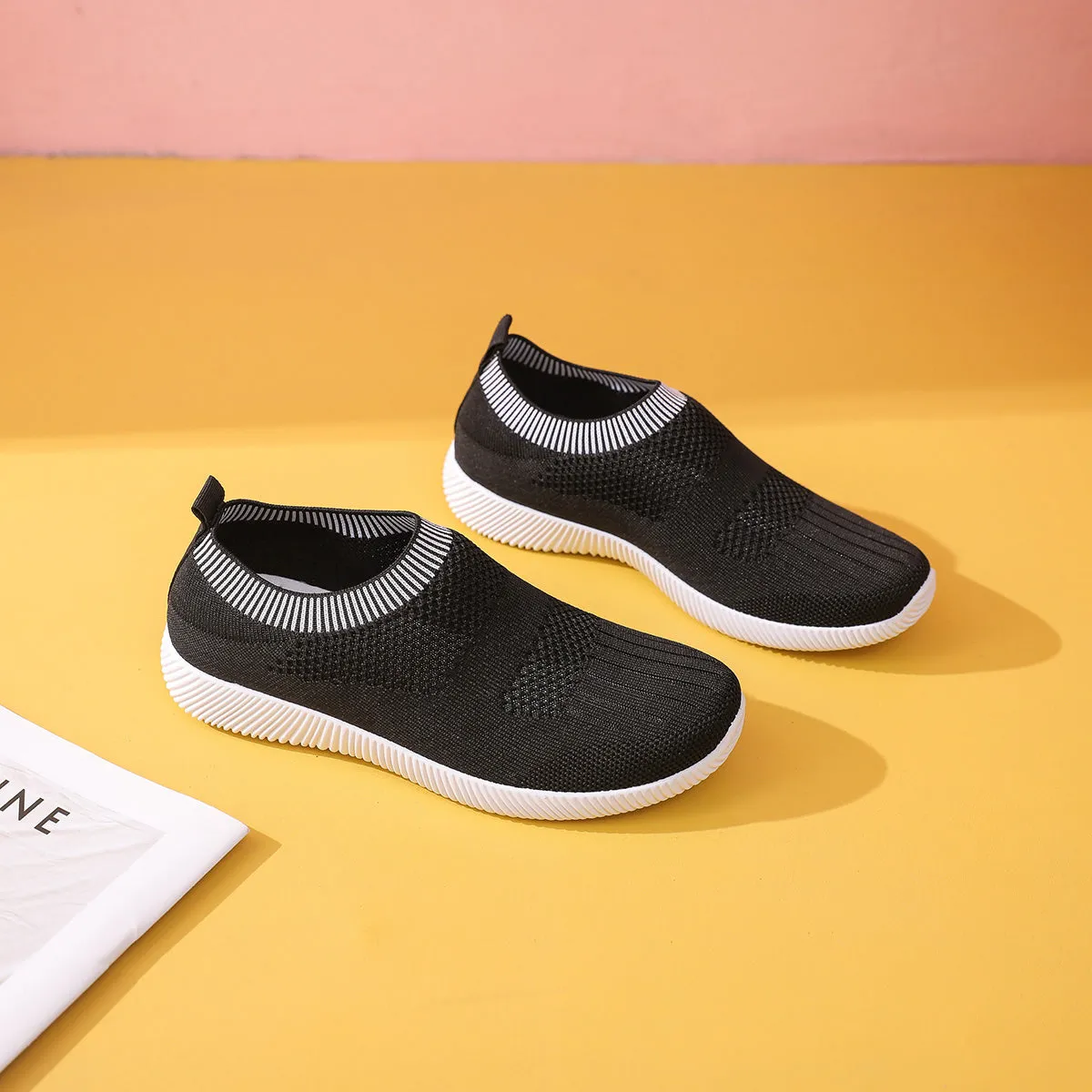 BREATHABLE EASY SLIP ON CASUAL SHOES 4552