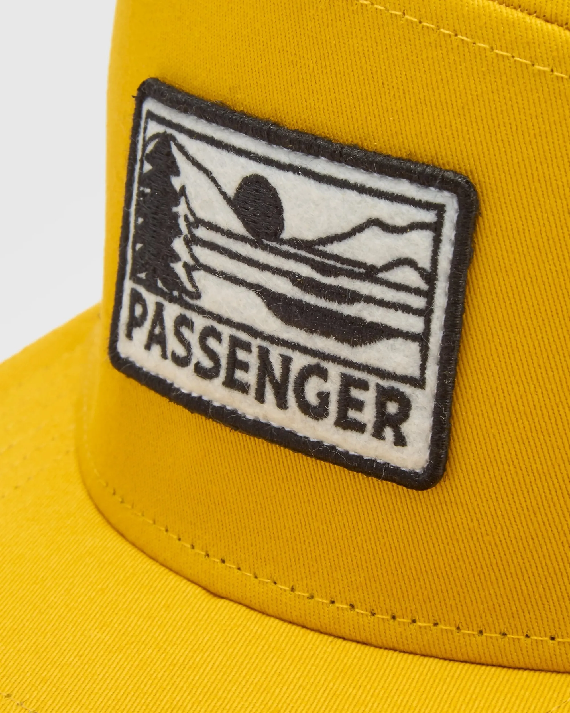 Bright Sky 7 Panel Organic Cotton Trucker Hat - Spruce Yellow
