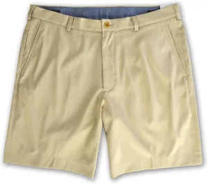 Brooks Brothers Mens 9" Inseam Lightweight Polyester Blend Flat Front Casual Golf Shorts,