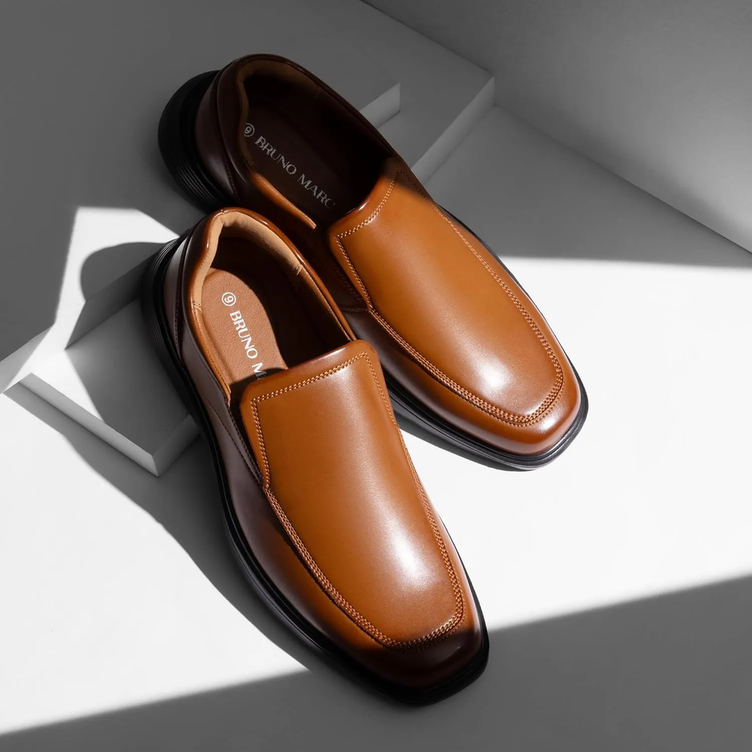 Bruno Marc Men's Dress Shoes Slip On Comfortable Loafers Business Casual Shoes