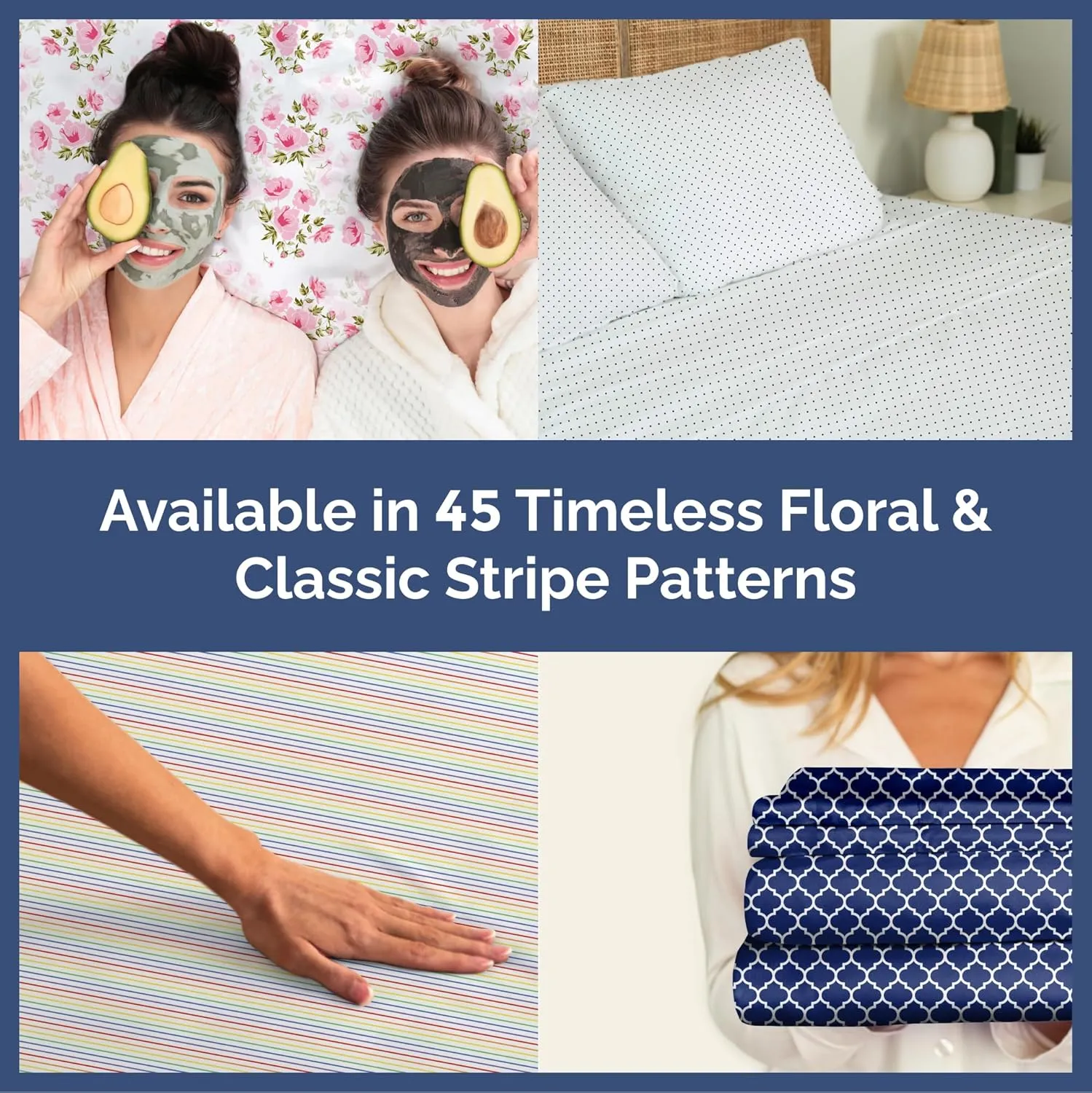Butterfly Floral Sheets 3 Piece Twin Set – 1 Flat & 1 Fitted Sheet & 1 Pillowcase w/ Deep Pockets – Wrinkle & Fade Free Boho Botanical Flower Bed Set - Comfy, Ultra-Soft, Breathable and Cooling - Posy