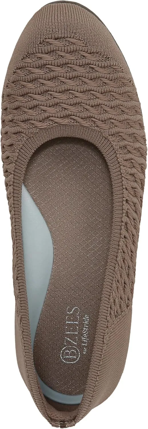 BZees Women's Khloe Comfort Ballet Flat