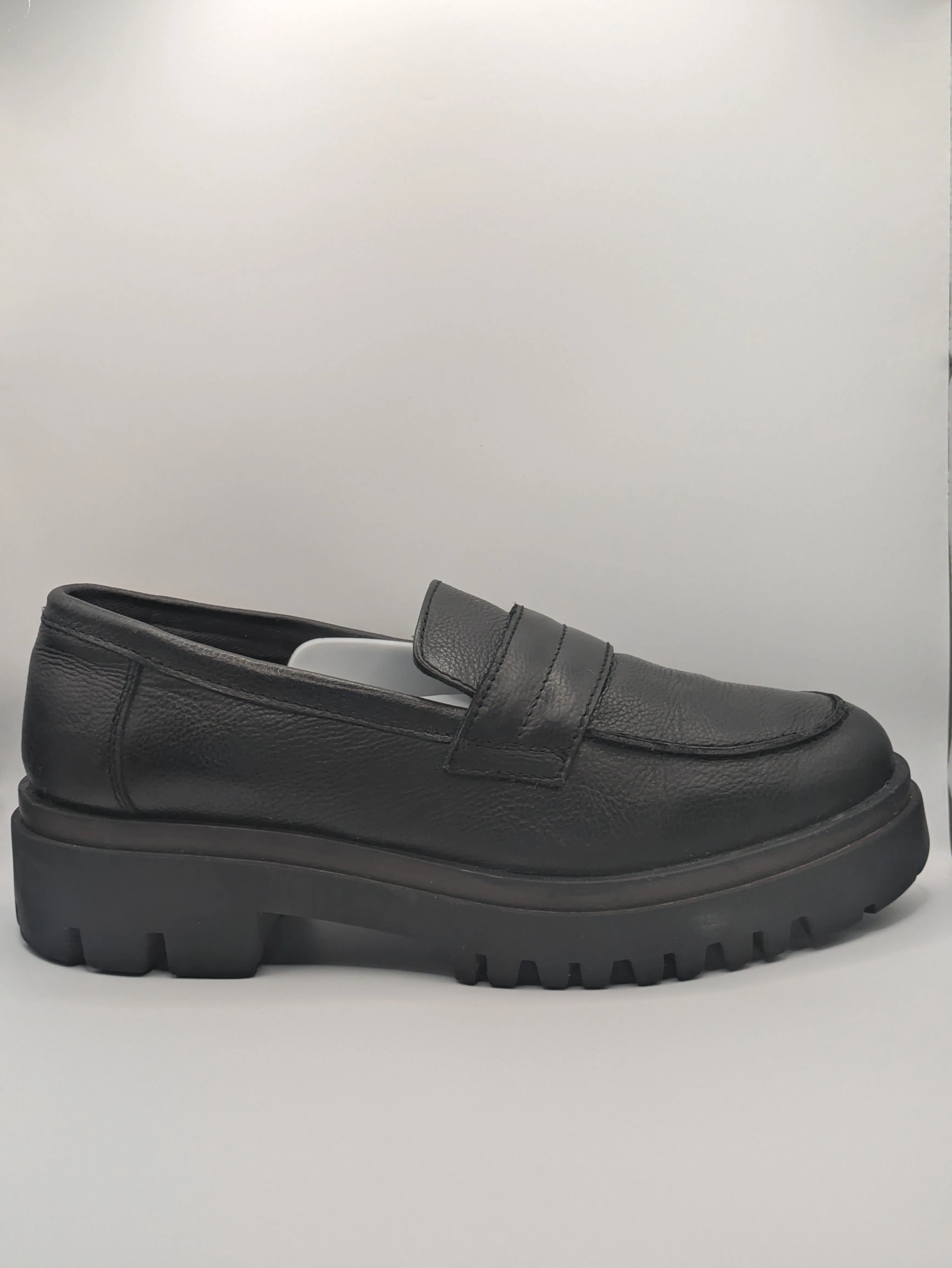 Cafe Moda Comfort® Chunky Loafers – Leather – Black Size: UK 4 / EU 37 / US 6