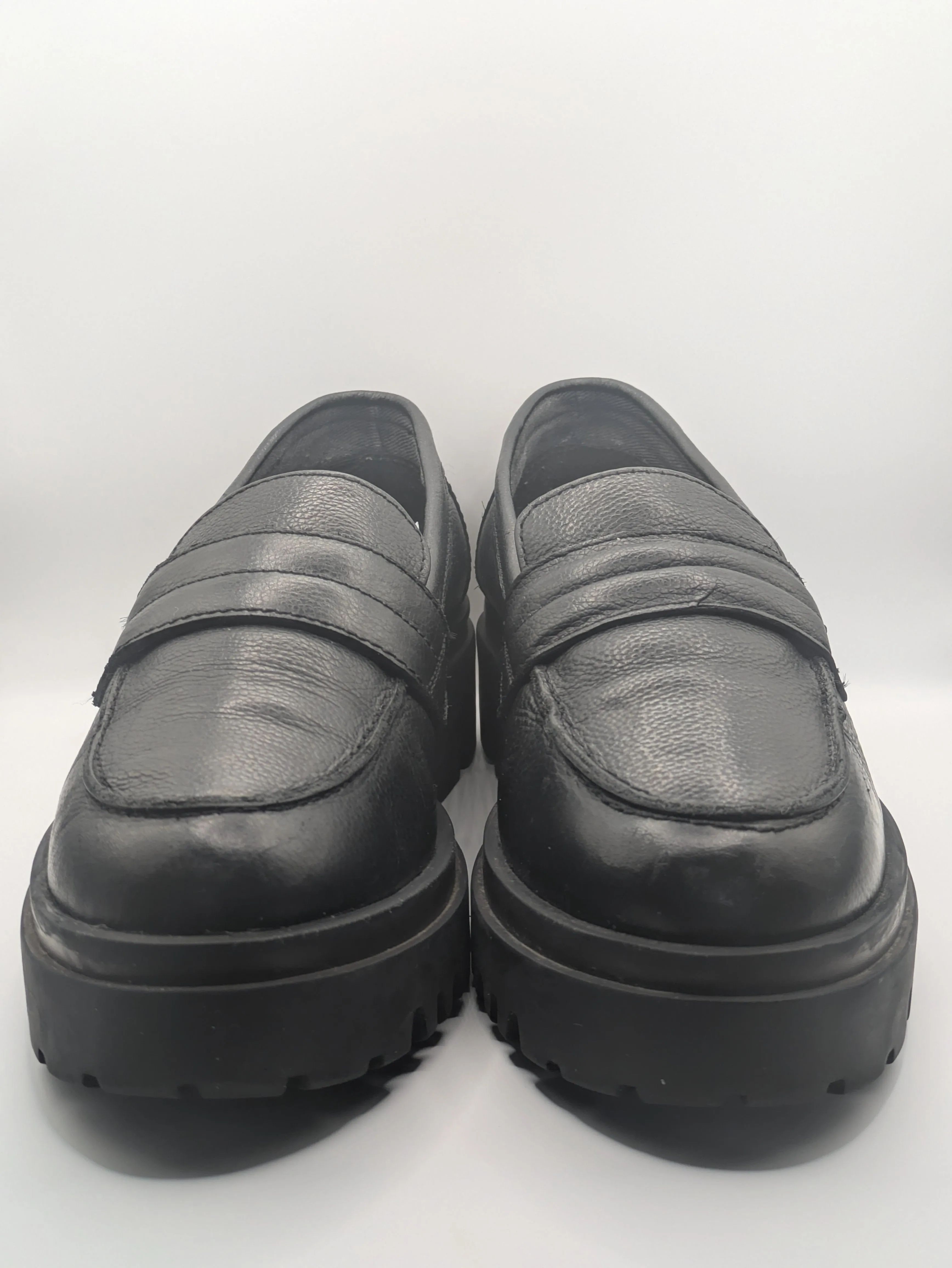 Cafe Moda Comfort® Chunky Loafers – Leather – Black Size: UK 4 / EU 37 / US 6