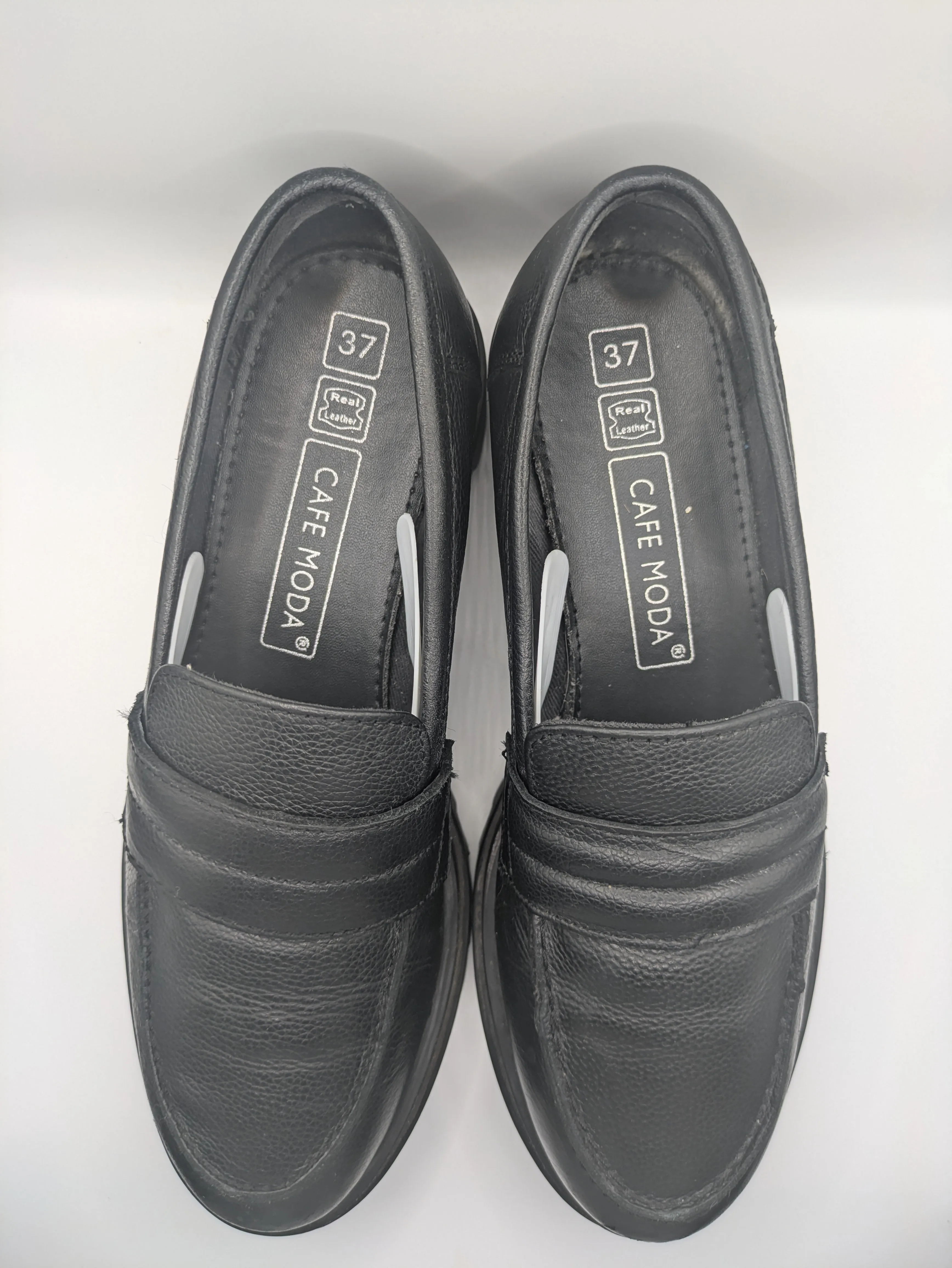 Cafe Moda Comfort® Chunky Loafers – Leather – Black Size: UK 4 / EU 37 / US 6