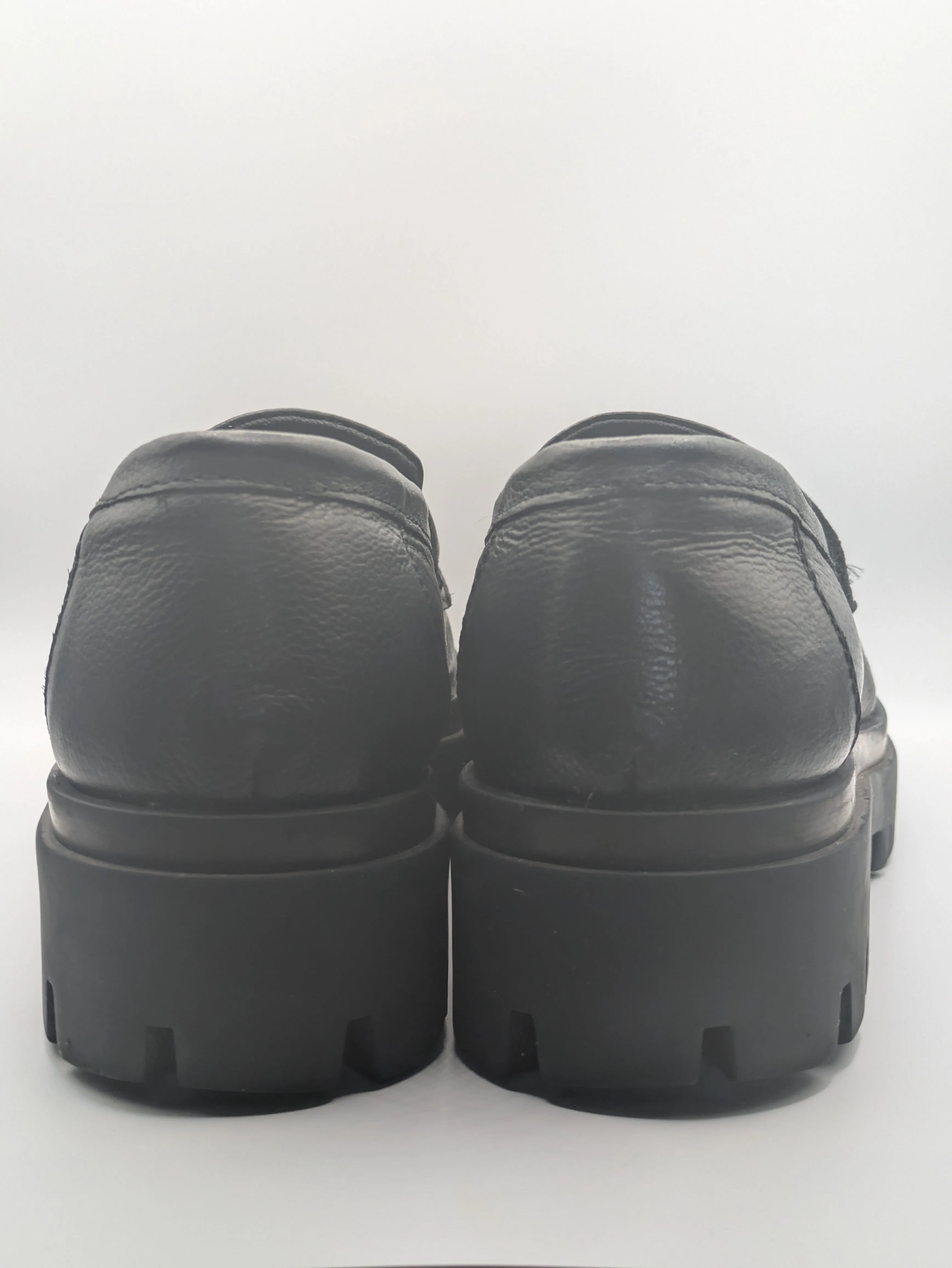 Cafe Moda Comfort® Chunky Loafers – Leather – Black Size: UK 4 / EU 37 / US 6