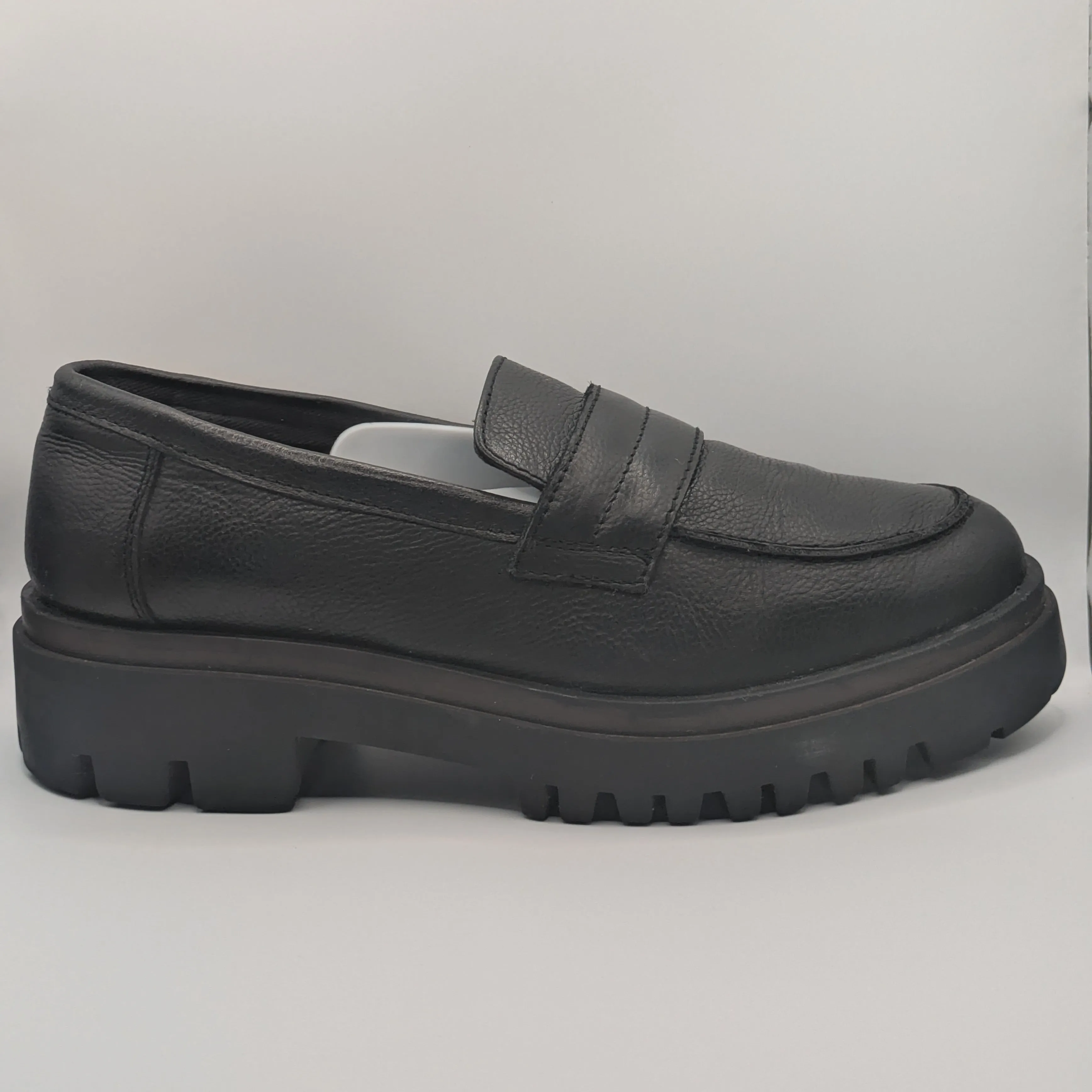 Cafe Moda Comfort® Chunky Loafers – Leather – Black Size: UK 4 / EU 37 / US 6