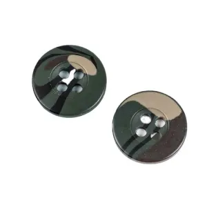 Camouflage Brown Green Resin Buttons for Military Shirts Jacket 100pcs