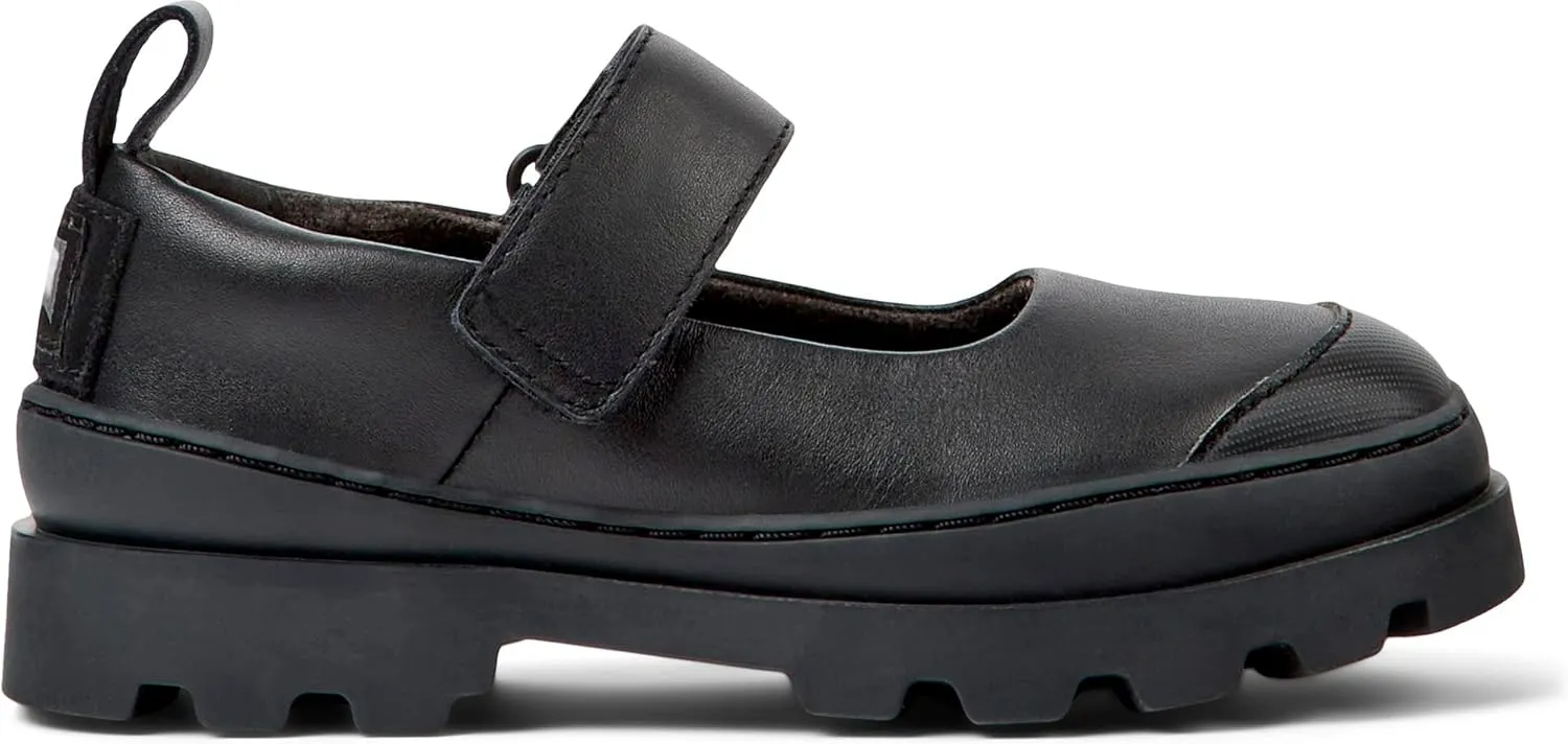 Camper Kids Girls Brutus Kids Mary Jane Flat, Schwarz, 5.5 Big Black