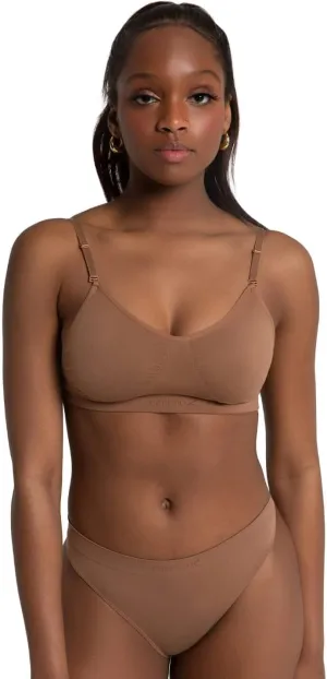 Capezio Women's Seamless Clear Back Bra