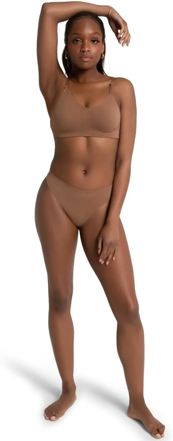 Capezio Women's Seamless Clear Back Bra