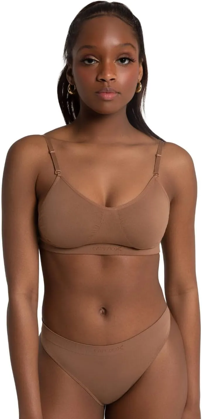 Capezio Women's Seamless Clear Back Bra