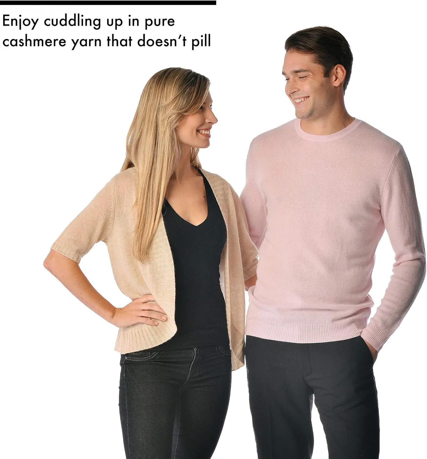 Cashmere Boutique 100% Pure Cashmere Polo Pullover Sweater for Men – Polo Neck, Long Sleeve, Lightweight, Soft & Warm Sweater