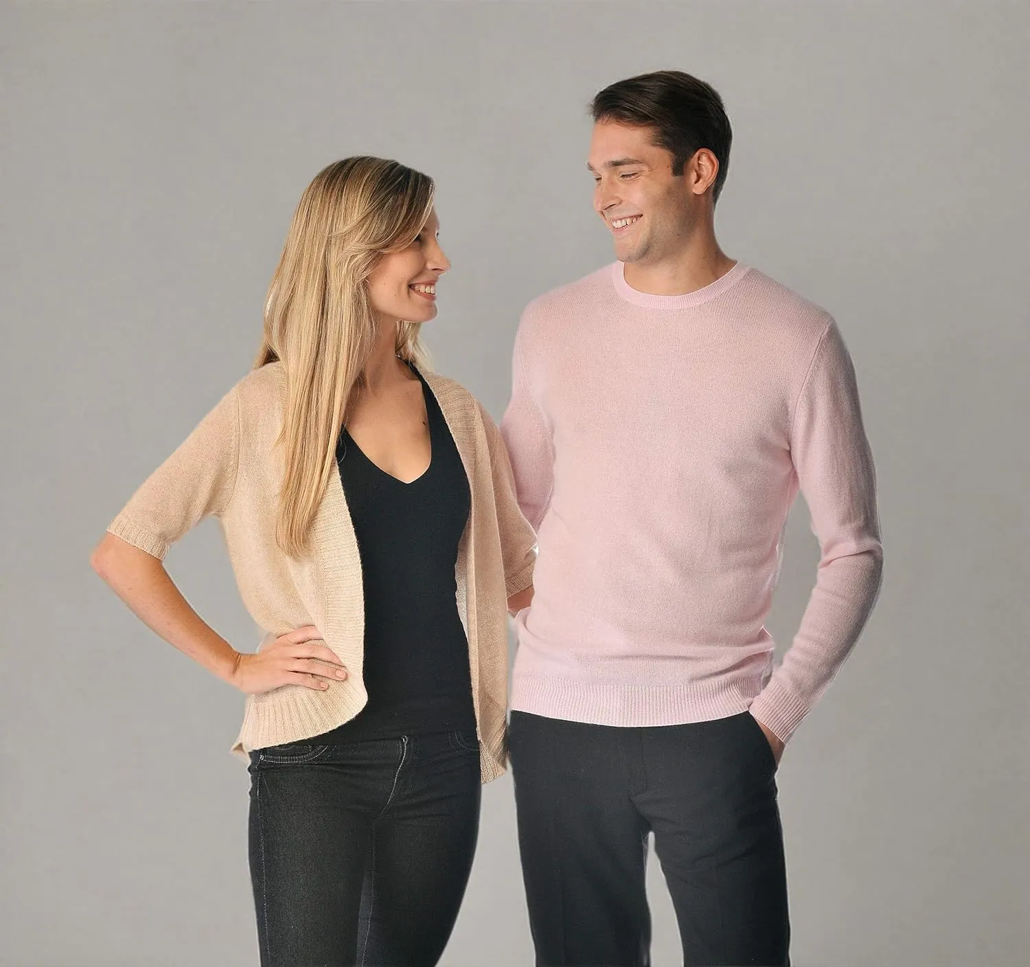 Cashmere Boutique 100% Pure Cashmere Polo Pullover Sweater for Men – Polo Neck, Long Sleeve, Lightweight, Soft & Warm Sweater