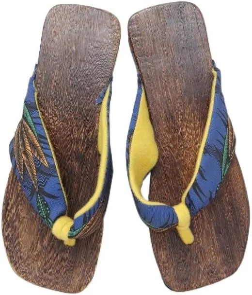 CAYHANE(チャイハネ) Women's T-Bar Flat Sandal, Blue, One Size