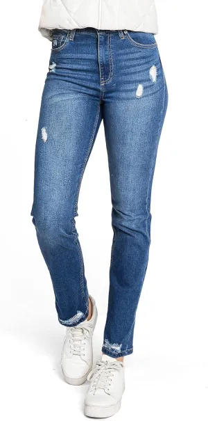 Celebrity Pink Women's Juniors High Rise Straight Leg Jeans