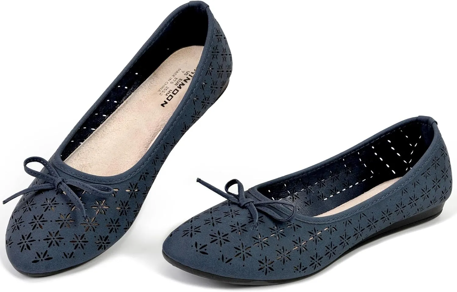 CHIN·MOON Women's Slip-Ons Ballet Flats Comfortable Lightweight Casual Dress Shoes