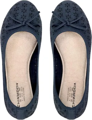 CHIN·MOON Women's Slip-Ons Ballet Flats Comfortable Lightweight Casual Dress Shoes