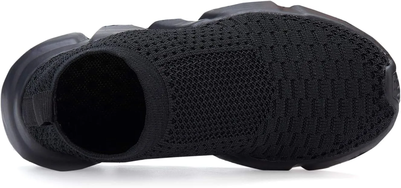 CHUI Boys Girls Breathable Sneakers Mesh Lightweight Easy Walk Casual Slip-On Athletic Running Walking Shoes