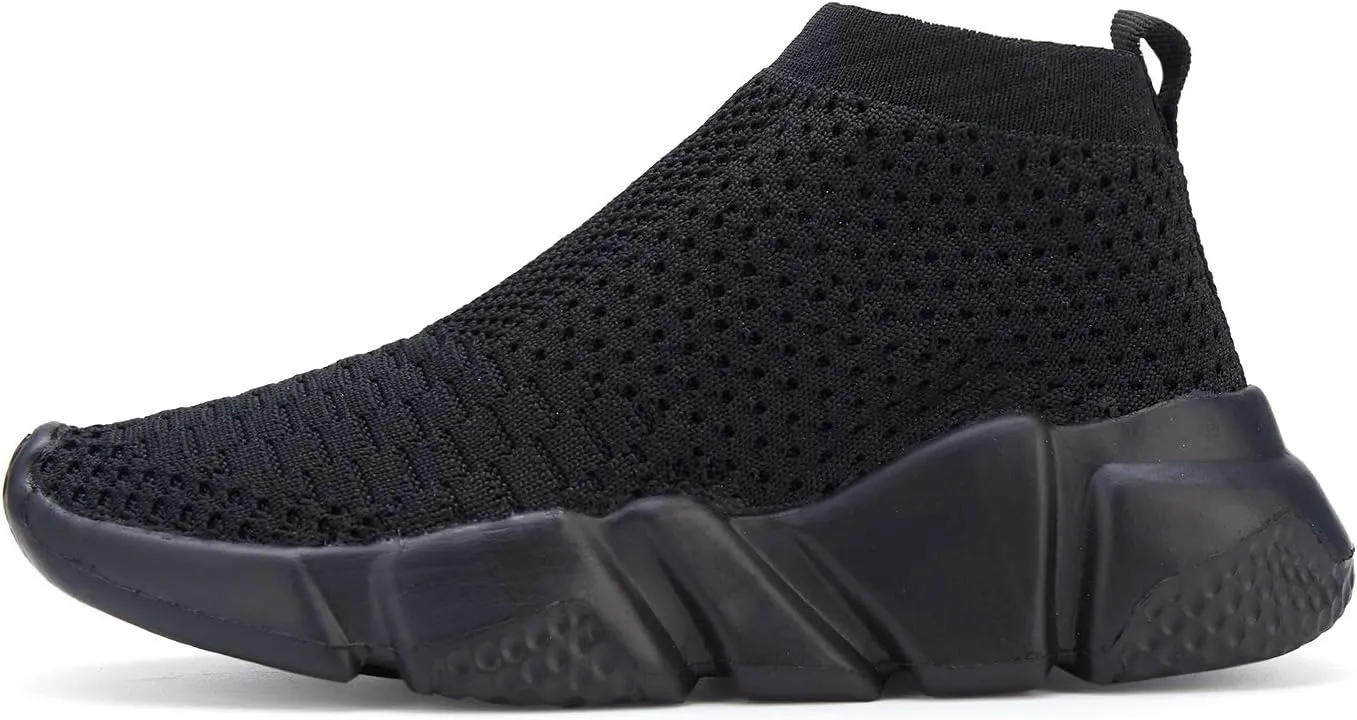 CHUI Boys Girls Breathable Sneakers Mesh Lightweight Easy Walk Casual Slip-On Athletic Running Walking Shoes