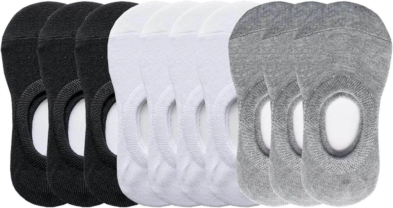CHUNG Toddler Little Boys Girls No Show Liner Cotton Socks Thin Multi Solid Color White Summer 10 Pack 2T-12Years