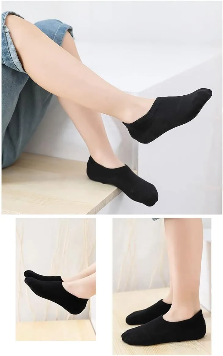 CHUNG Toddler Little Boys Girls No Show Liner Cotton Socks Thin Multi Solid Color White Summer 10 Pack 2T-12Years