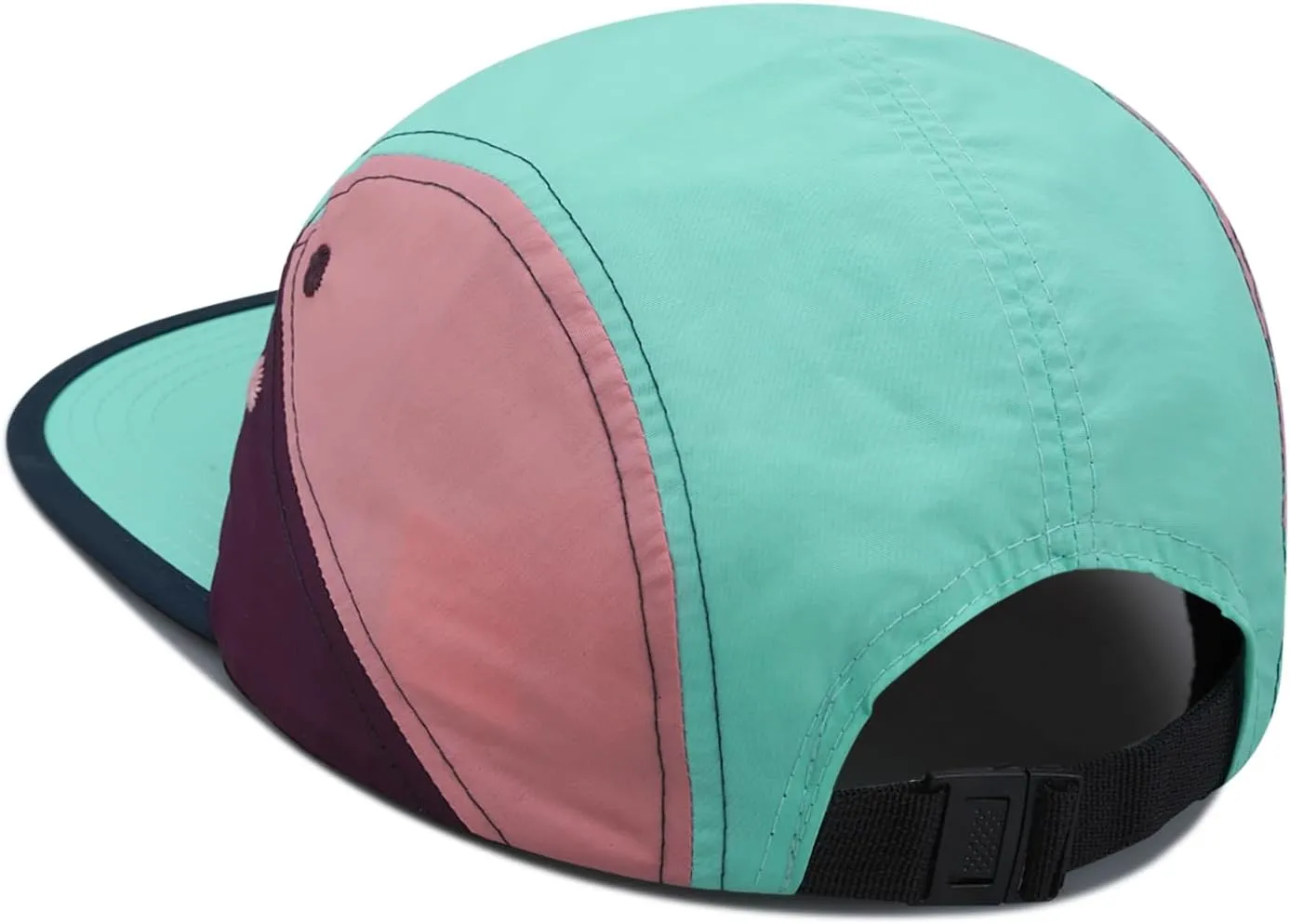 Clakllie 5 Panel Hat for Men Quick Dry Lightweight Running Baseball Cap Flat Brim Hiking Hat Women Outdoor Trekking Hat