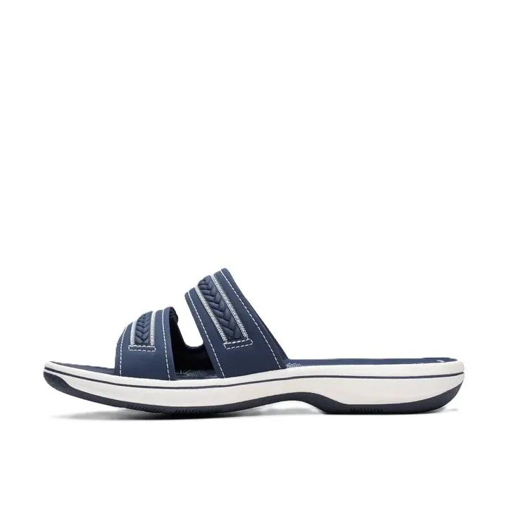 Clarks Women's Breezey Eve H Navy Sandals