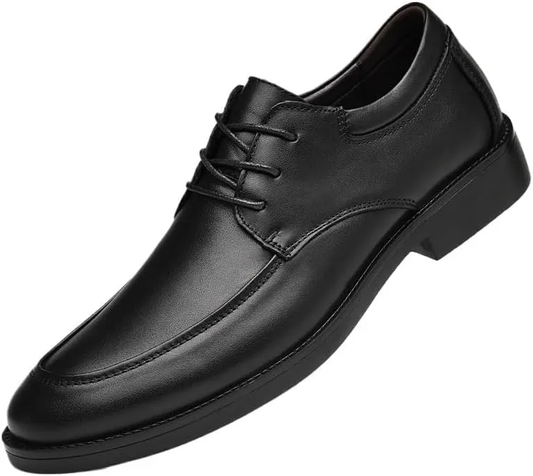 Classic Business Pointed Toe Leather Shoes Men's Luxury Dress Shoes Elegant Wedding Prom Non Slip Oxford Comfortable Slip On Fashion Genuine Leather