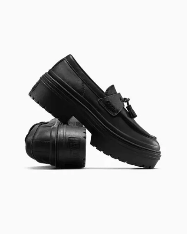 CONVERSE Ct As Lugged Heel Loafer Ox Black A14707C Women (LF)