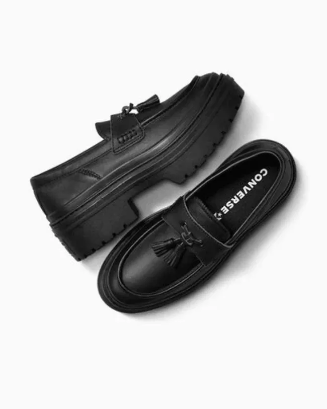 CONVERSE Ct As Lugged Heel Loafer Ox Black A14707C Women (LF)