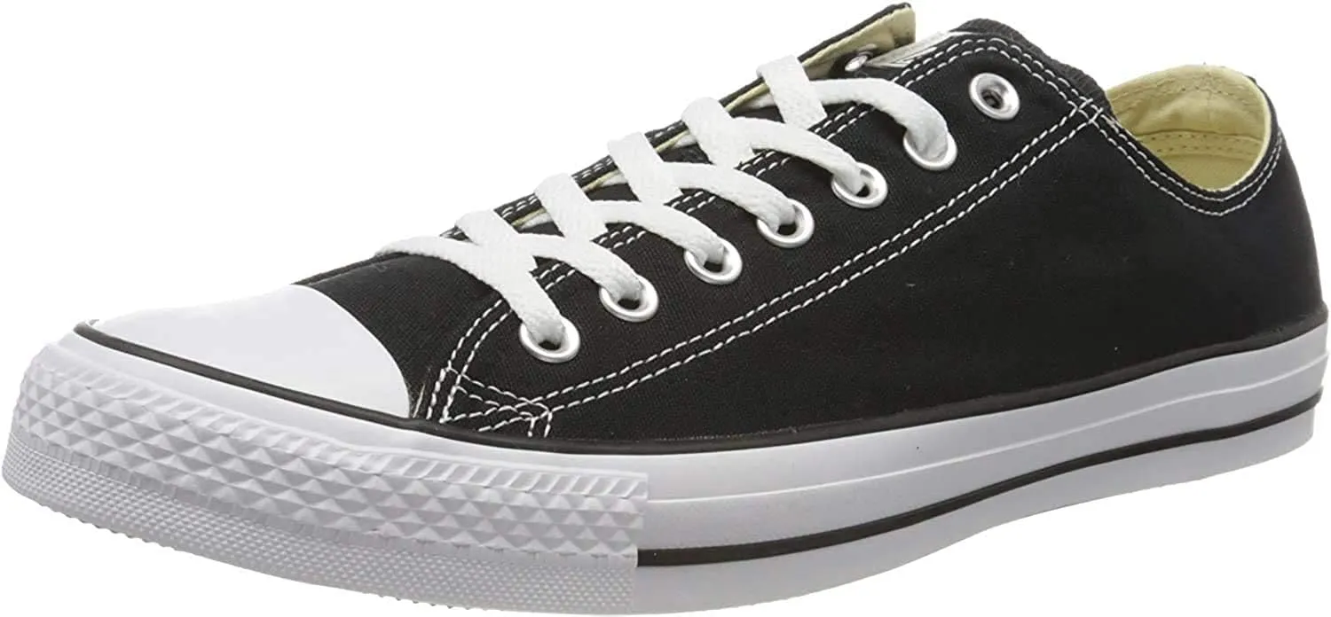 Converse Unisex Chuck Taylor All Star Low Basketball Shoe (46-47 M EU/14 B(M) US Women/12 D(M) US Men, Black), Black White, 3.5/4 UK