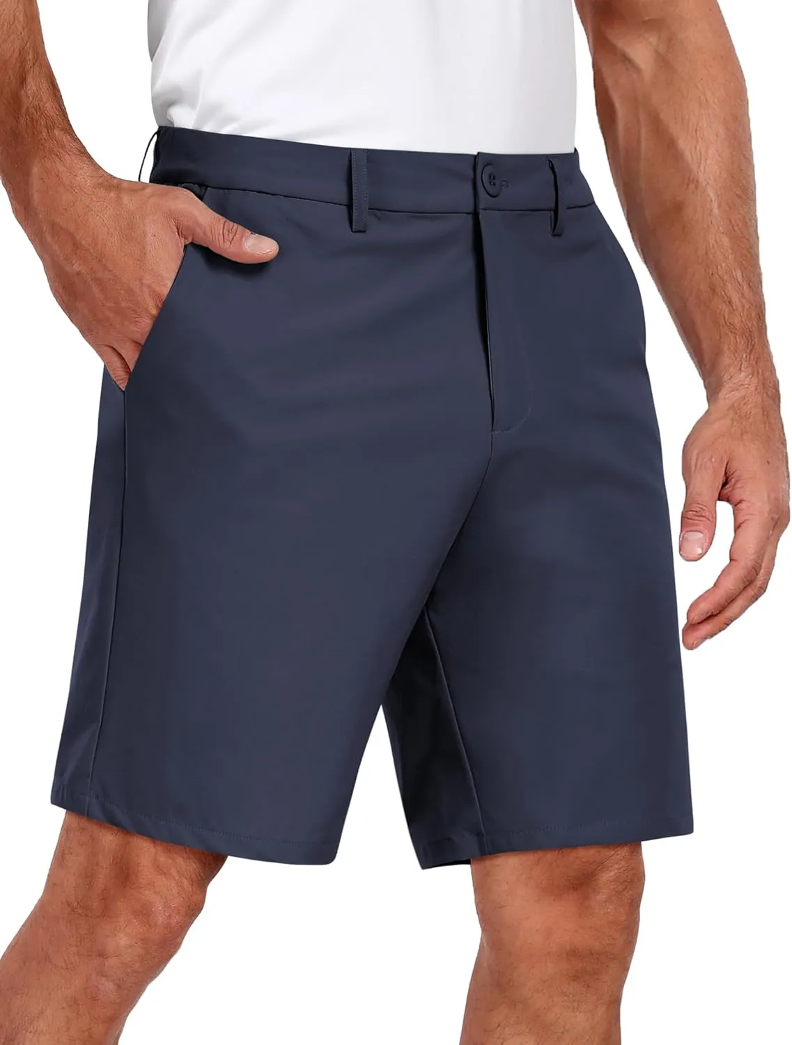 COOFANDY Mens Golf Dress Shorts Lightweight 7" Hiking Shorts Casual Summer Shorts with Pockets