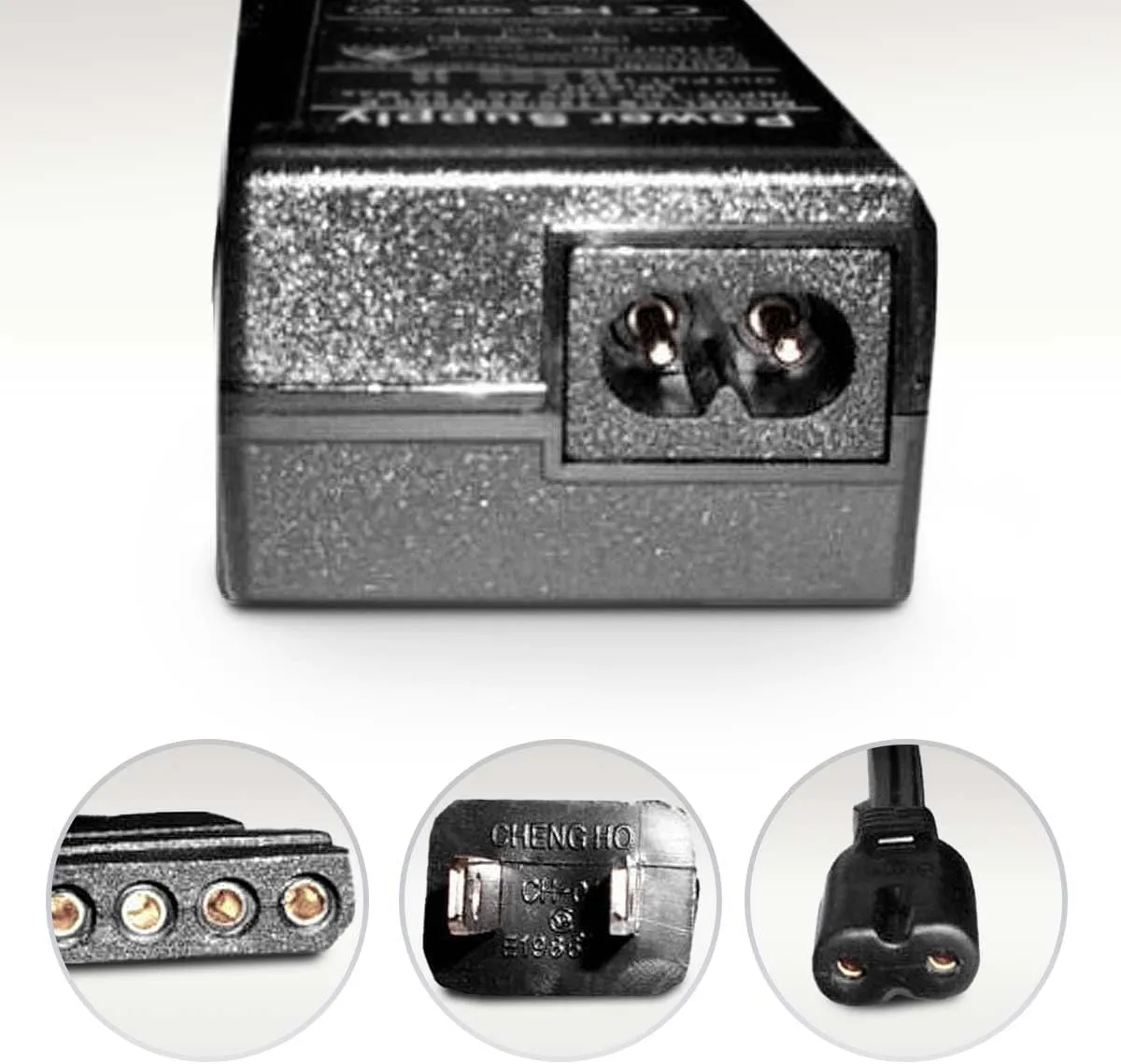 Coolerguys 100-240v AC to 12 & 5v DC 4pin Molex 2A Power Adapter (2A, Without On/Off Switch)