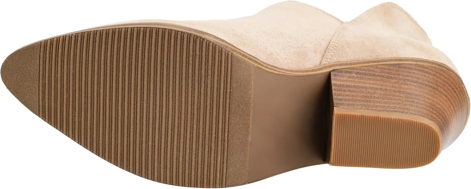 Corkys Footwear Sassy Pants 2.75-inch Stacked Heel Booties, Memory Foam Insoles, Easy Slip-On, Stylish, Comfortable Footwear for Fall
