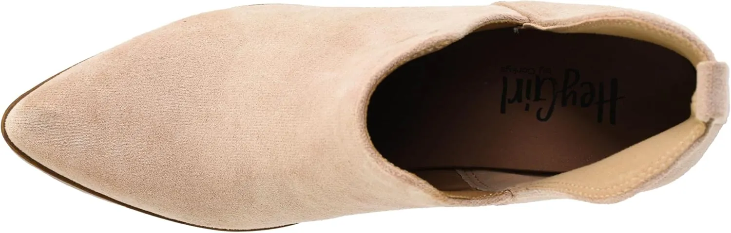 Corkys Footwear Sassy Pants 2.75-inch Stacked Heel Booties, Memory Foam Insoles, Easy Slip-On, Stylish, Comfortable Footwear for Fall