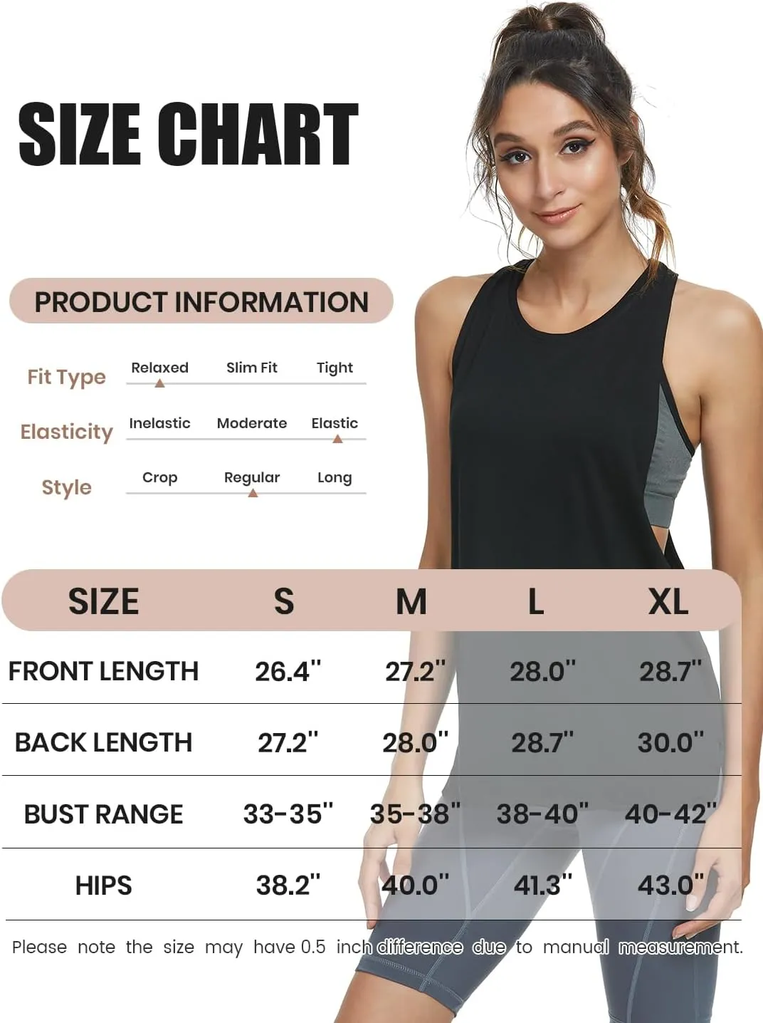 Cosy Pyro Workout Tank Tops for Women Lightweight Running Tanks Basic Gym Tops Sleeveless Athletic Yoga Shirts-4 Pack