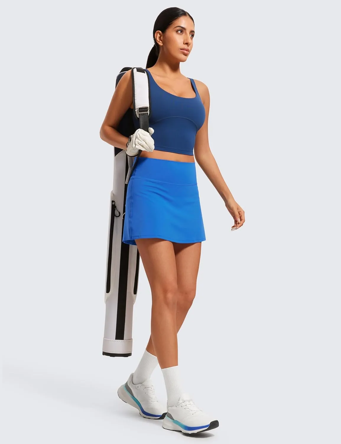 CRZ YOGA Butterluxe Skirts for Women High Waisted A Line Tennis Golf Athletic Casual Skorts with Pockets