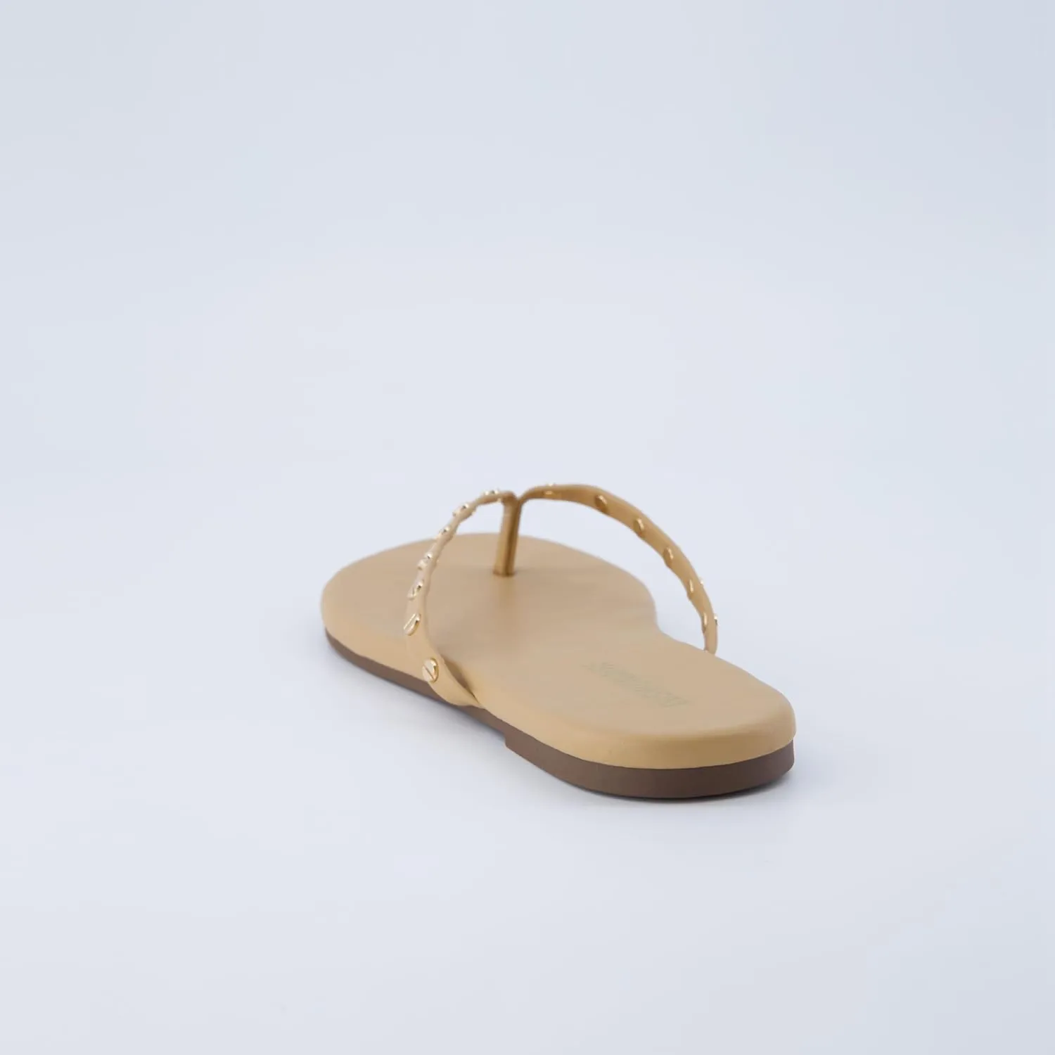CUSHIONAIRE Confetti Women’s Studded Flip Flop Sandal – Slip-On Thong with Memory Foam & Stylish Rivet Strap